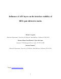 Cover page: Influence of AlN layers on the interface stability of HfO2 gate dielectric stacks