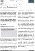 Cover page: Influence from representations of others’ responses: social priming meets social influence