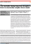 Cover page: Tree mortality during long-term droughts is lower in structurally complex forest stands.