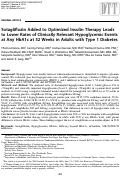 Cover page: Sotagliflozin Added to Optimized Insulin Therapy Leads to Lower Rates of Clinically Relevant Hypoglycemic Events at Any HbA1c at 52 Weeks in Adults with Type 1 Diabetes