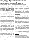 Cover page: Rapid mapping of protein functional epitopes by combinatorial alanine scanning