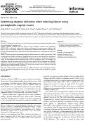 Cover page: Optimising daytime deliveries when inducing labour using prostaglandin vaginal inserts