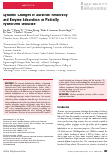 Cover page of Dynamic changes of substrate reactivity and enzyme adsorption on partially hydrolyzed cellulose