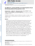 Cover page: Sex differences, learning flexibility, and striatal dopamine D1 and D2 following adolescent drug exposure in rats