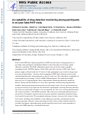 Cover page: Acceptability of drug detection monitoring among participants in an open-label pre-exposure prophylaxis study