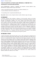 Cover page: Use of adaptive actions and thermal comfort in a naturally ventilated office