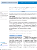 Cover page: Active Surveillance in Younger Men With Prostate Cancer.