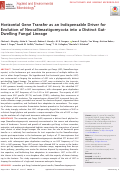 Cover page: Horizontal Gene Transfer as an Indispensable Driver for Evolution of Neocallimastigomycota into a Distinct Gut-Dwelling Fungal Lineage