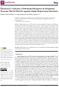 Cover page: Interferon-λ Activates a Differential Response in Peripheral Neurons That Is Effective against Alpha Herpesvirus Infections.