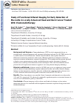 Cover page: Study of functional infrared imaging for early detection of mucositis in locally advanced head and neck cancer treated with chemoradiotherapy