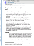 Cover page: The epilepsy phenome/genome project.