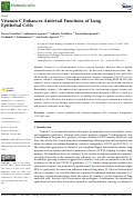 Cover page: Vitamin C Enhances Antiviral Functions of Lung Epithelial Cells.