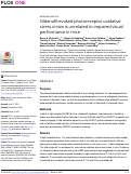 Cover page: Sildenafil-evoked photoreceptor oxidative stress in vivo is unrelated to impaired visual performance in mice