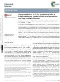 Cover page: Oxygen deficient α-Fe 2 O 3 photoelectrodes: a balance between enhanced electrical properties and trap-mediated losses