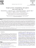 Cover page: Synaptic proteins, neuropathology and cognitive status in the oldest-old