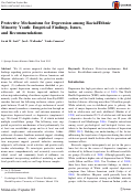 Cover page: Protective Mechanisms for Depression among Racial/Ethnic Minority Youth: Empirical Findings, Issues, and Recommendations