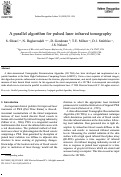 Cover page: A parallel algorithm for pulsed laser infrared tomography