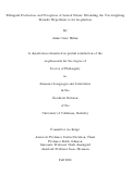 Cover page: Trilingual Production and Perception of Lexical Stress: Extending the Cue-weighting Transfer Hypothesis to L3 Acquisition