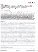 Cover page: LC3 and STRAP regulate actin filament assembly by JMY during autophagosome formation