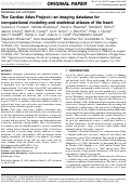 Cover page: The Cardiac Atlas Project—an imaging database for computational modeling and statistical atlases of the heart