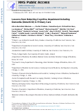 Cover page: Lessons from Detecting Cognitive Impairment Including Dementia (DetectCID) in Primary Care.