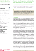 Cover page: Systems morphodynamics: understanding the development of tissue hardware