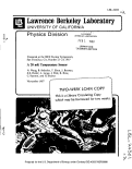 Cover page: A 20 mK TEMPERATURE SENSOR