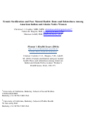 Cover page: Female Sterilization and Poor Mental Health: Rates and Relatedness among American Indian and Alaska Native Women