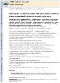 Cover page: Extrahepatic Anomalies in Infants With Biliary Atresia: Results of a Large Prospective North American Multicenter Study