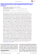 Cover page: Seizure-induced alterations in fast-spiking basket cell GABA currents modulate frequency and coherence of gamma oscillation in network simulations