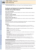 Cover page: Dysthymia and depression increase risk of dementia and mortality among older veterans.