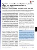 Cover page: Dynamical evidence for causality between galactic cosmic rays and interannual variation in global temperature