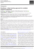 Cover page: BetaAlign: a deep learning approach for multiple sequence alignment.