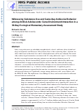 Cover page: Witnessing substance use increases same-day antisocial behavior among at-risk adolescents: Gene–environment interaction in a 30-day ecological momentary assessment study