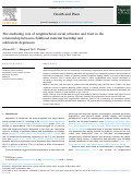 Cover page: The mediating role of neighborhood social cohesion and trust in the relationship between childhood material hardship and adolescent depression