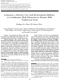 Cover page: Lesinurad, a Selective Uric Acid Reabsorption Inhibitor, in Combination With Febuxostat in Patients With Tophaceous Gout: Findings of a Phase III Clinical Trial