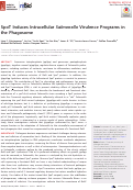 Cover page: SpoT Induces Intracellular Salmonella Virulence Programs in the Phagosome