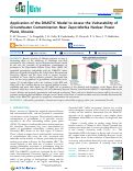 Cover page: Application of the DRASTIC Model to Assess the Vulnerability of Groundwater Contamination Near Zaporizhzhia Nuclear Power Plant, Ukraine.