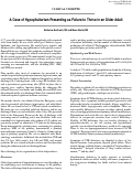 Cover page: A Case of Hypopituitarism Presenting as Failure to Thrive in an Older Adult