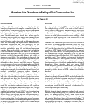 Cover page: Mesenteric Vein Thrombosis in Setting of Oral Contraceptive Use