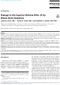 Cover page: Damage to the Superior Retinae After 30 Gy Whole-Brain Radiation