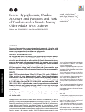 Cover page: Severe Hypoglycemia, Cardiac Structure and Function, and Risk of Cardiovascular Events Among Older Adults With Diabetes.