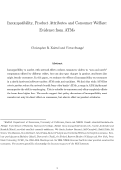 Cover page: Incompatibility, Product Attributes and Consumer Welfare: Evidence from ATMs