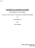 Cover page: Capacity and Capacity Utilization in Fishing Industries