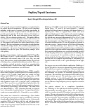 Cover page: Papillary Thyroid Carcinoma