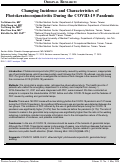 Cover page: Changing Incidence and Characteristics of Photokeratoconjunctivitis During the COVID-19 Pandemic