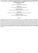 Cover page: Deconvolving a Complex, Real-Life Task: Do standard lab tasks predict CPRlearning and retention?