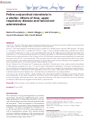 Cover page: Feline conjunctival microbiota in a shelter: effects of time, upper respiratory disease and famciclovir administration