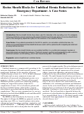 Cover page: Rectus Sheath Blocks for Umbilical Hernia Reductions in the Emergency Department: A Case Series