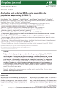 Cover page: Anchoring and ordering NGS contig assemblies by population sequencing (POPSEQ)